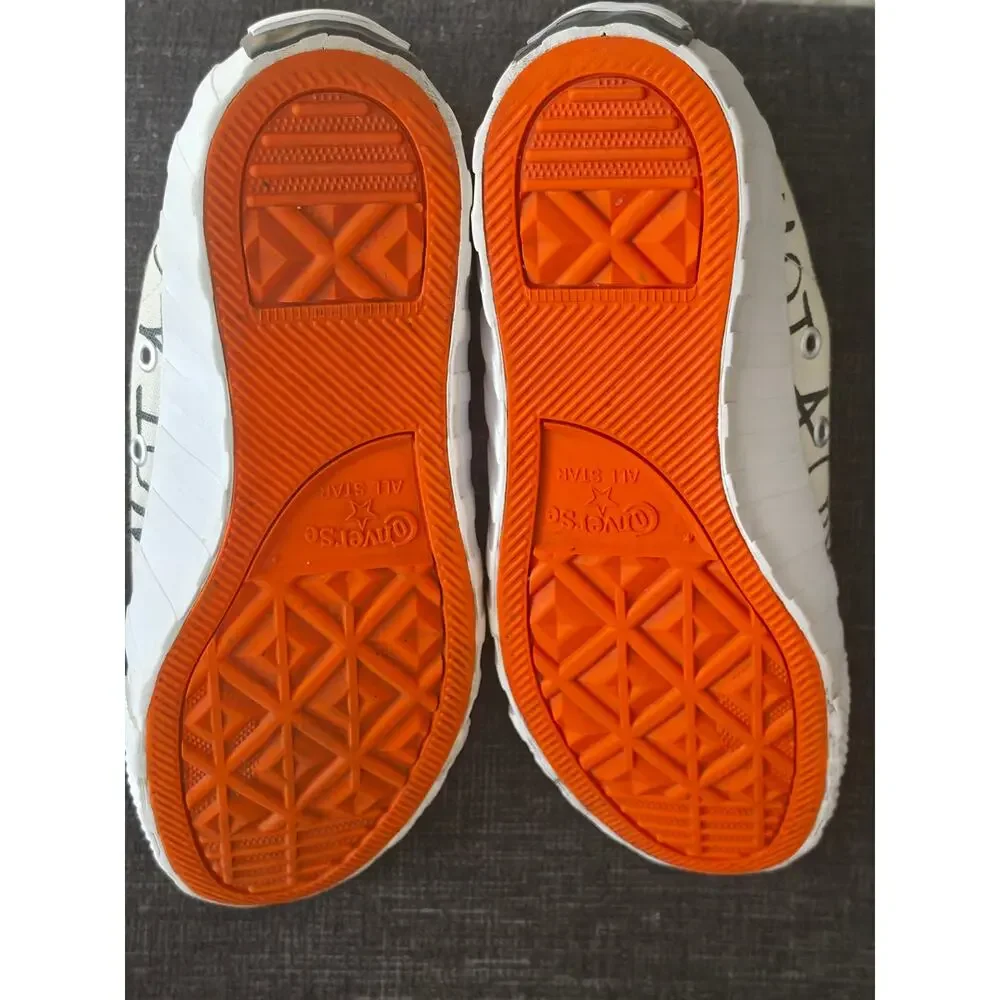 Converse UNT1TL3D Hi Not A Chuck White Orange Sneakers Kids 5 Womens 7 266515C